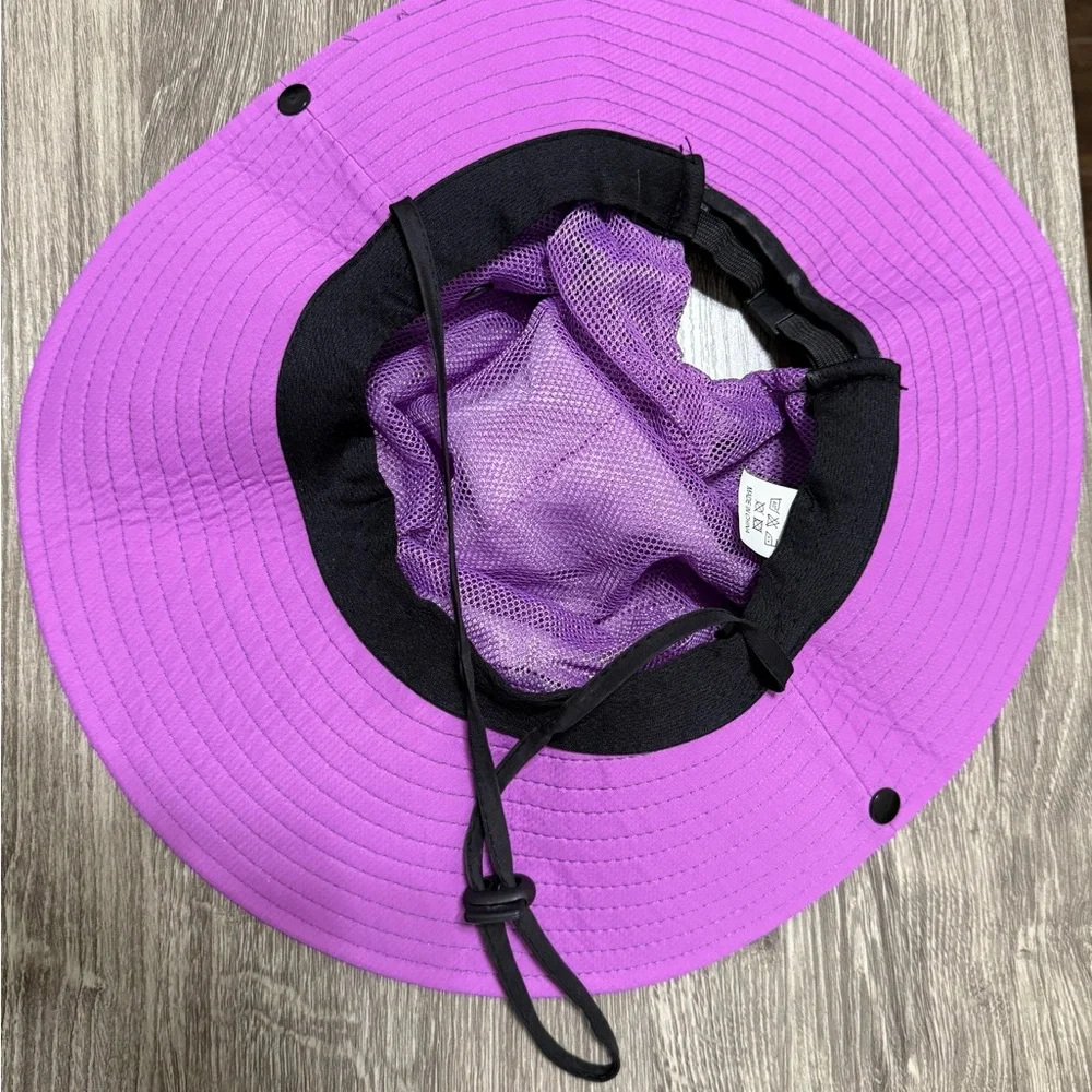 Sunshade (EUC) UV Protection Ponytail Sun Hat in Purple and Gray Size: O/S